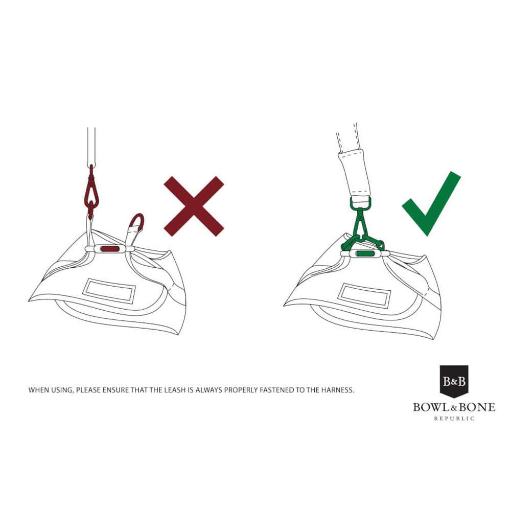 Grey YETI Dog Harness from Bowl & Bone