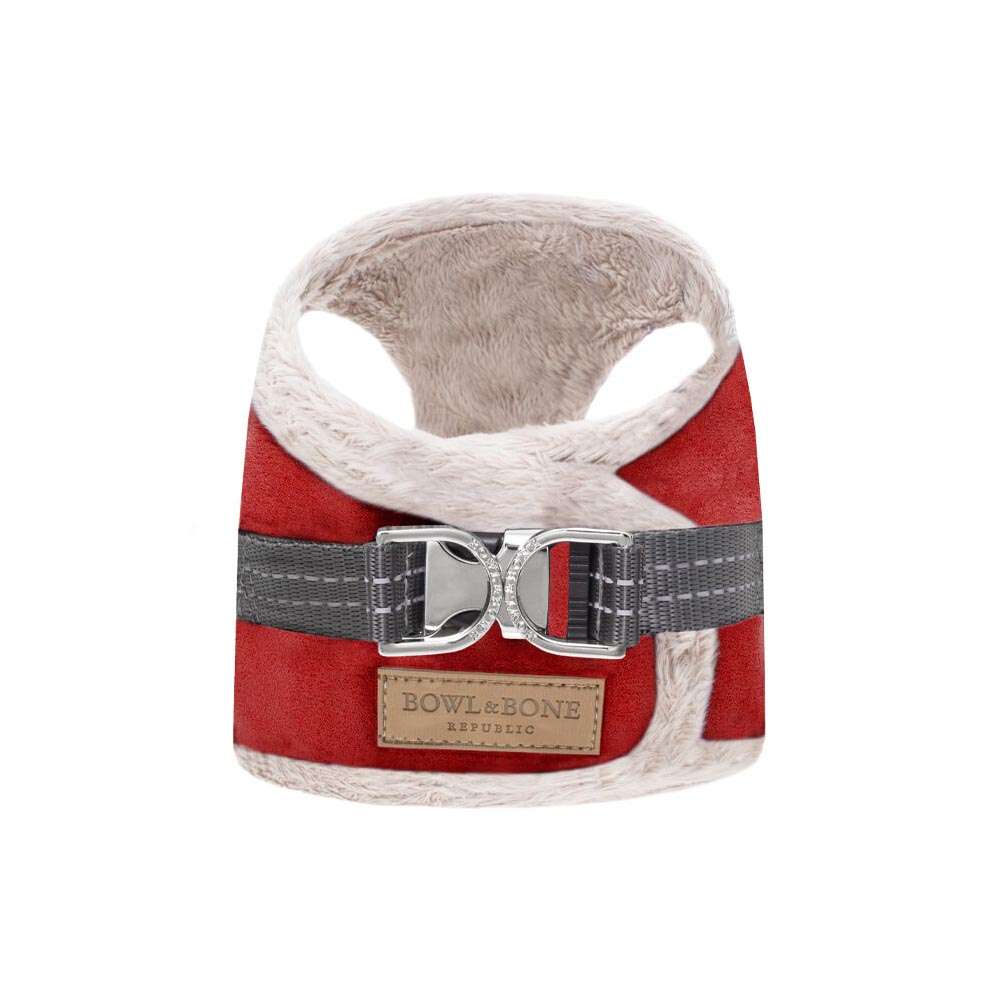 Harnais pour chien YETI rouge de Bowl & Bone