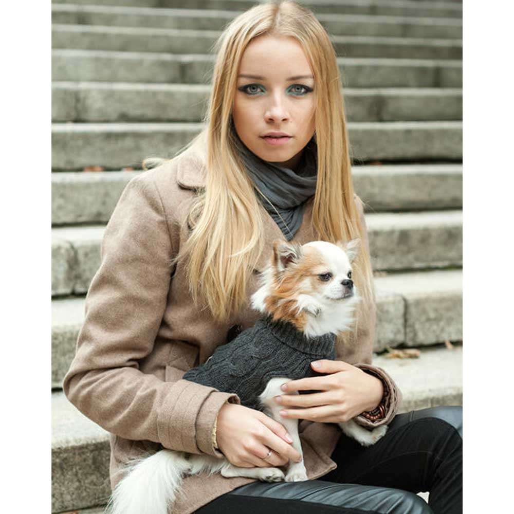 ASPEN Hundepullover in Dunkelgrau von Bowl & Bone