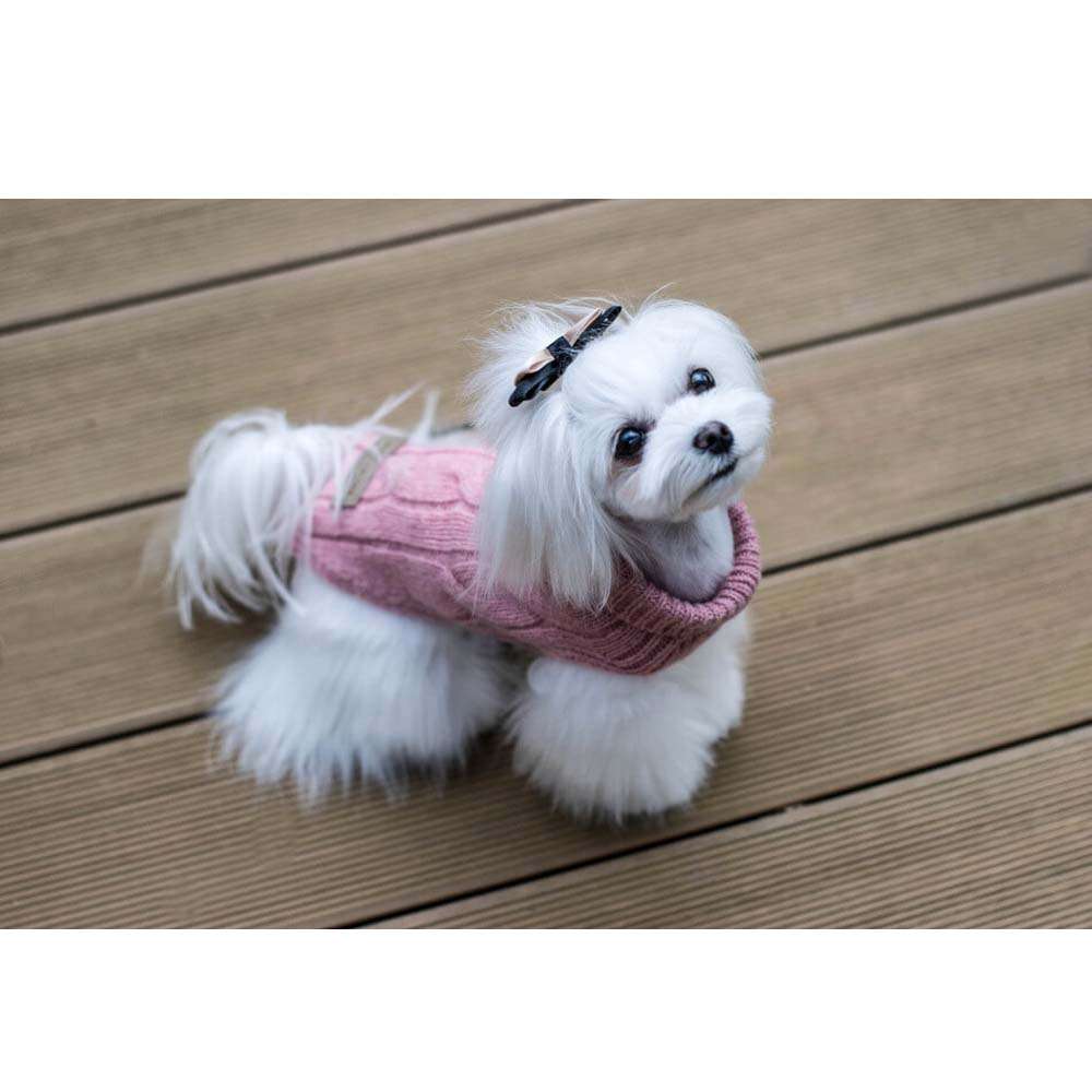 ASPEN Hundepullover in Rosa von Bowl & Bone