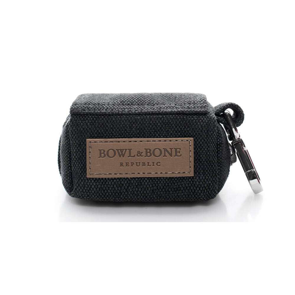 Support pour sac à déjections canines MINI noir de Bowl & Bone
