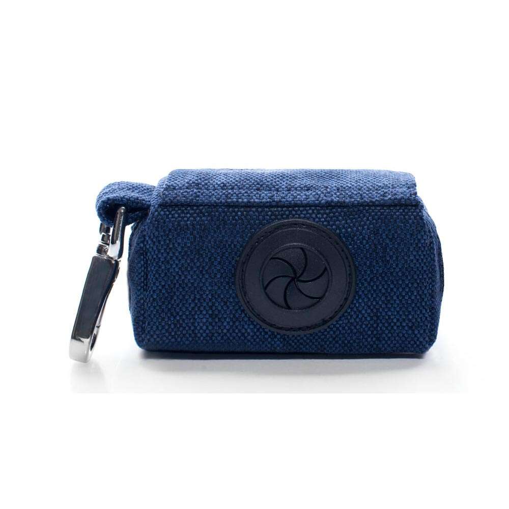 Navy MINI Dog Waste Bag Holder from Bowl & Bone