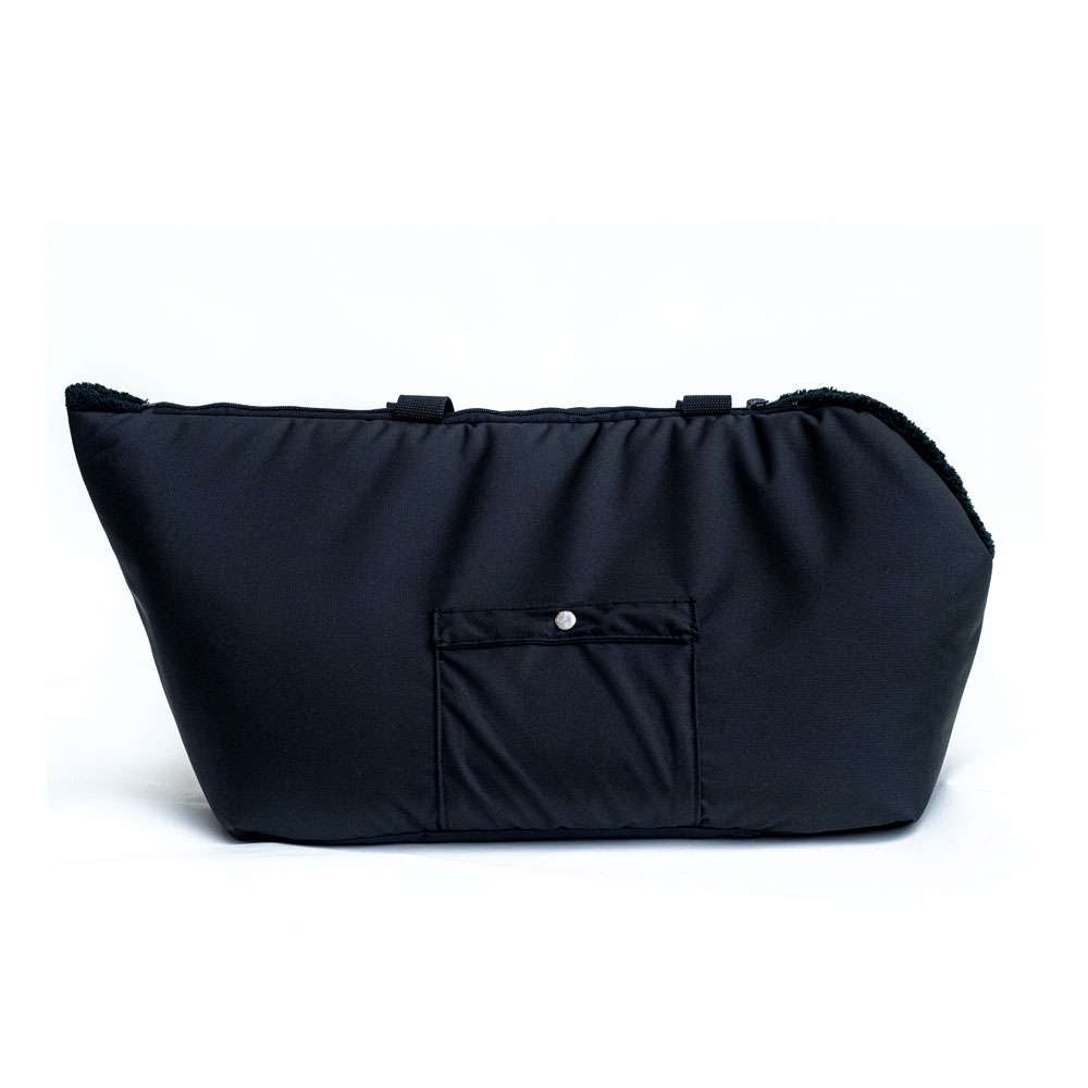 Suzy's Fashion Rainy Bear Sac de transport pour chien noir avec fermeture éclair