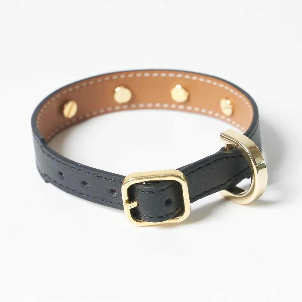 Amati Black Luxury Dog Collar