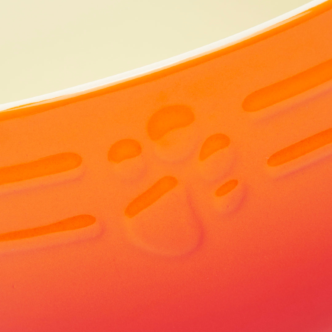 Scruffs Ceramic Ombre Pet Food Bowl - Orange