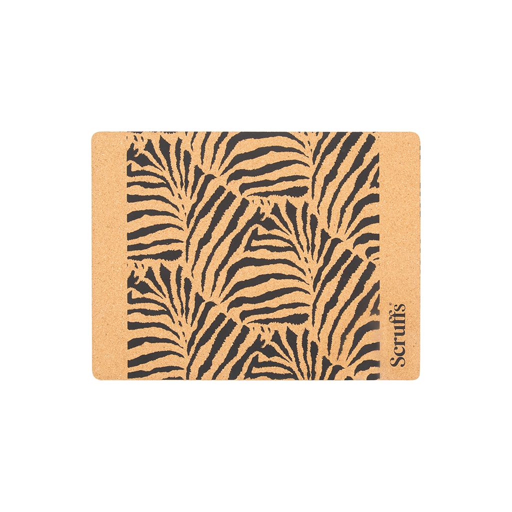 Cork Pet Placemat 40 x 30cm - Zebra Print