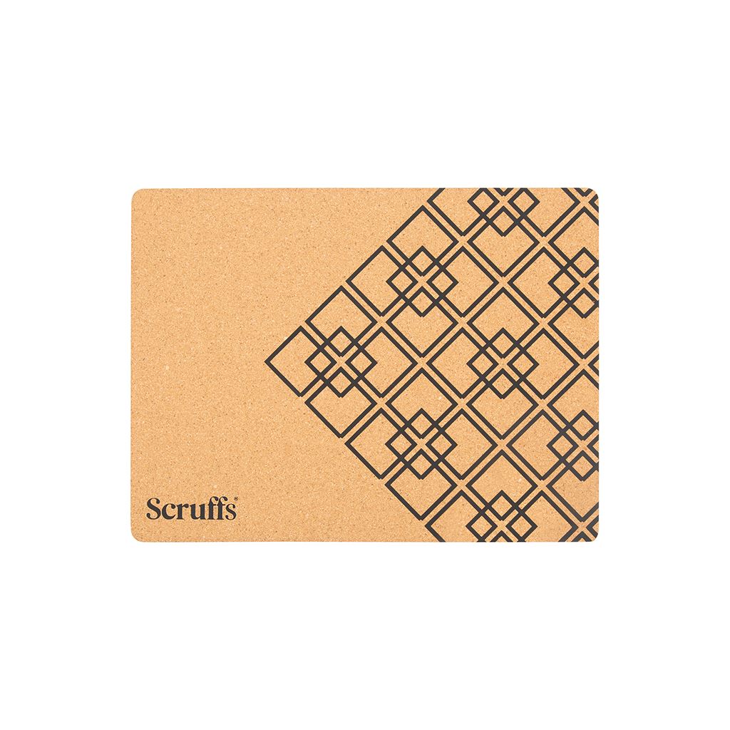 Scruffs 40 x 30cm Cork Pet Placemat -  Diamonds