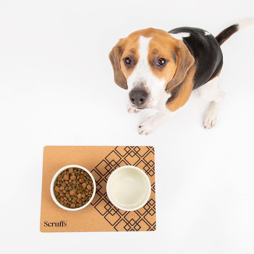Scruffs 40 x 30cm Cork Pet Placemat -  Diamonds