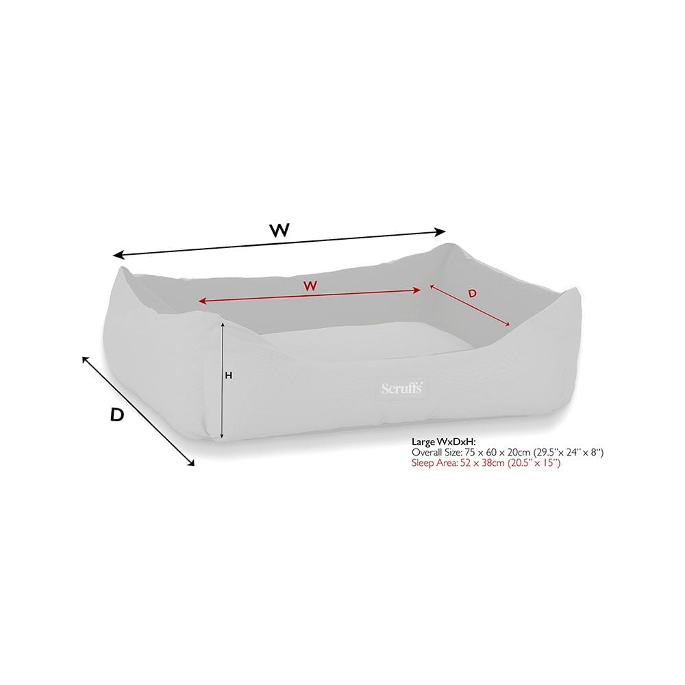 Scruffs Expedition Box Bed - Storm Grey