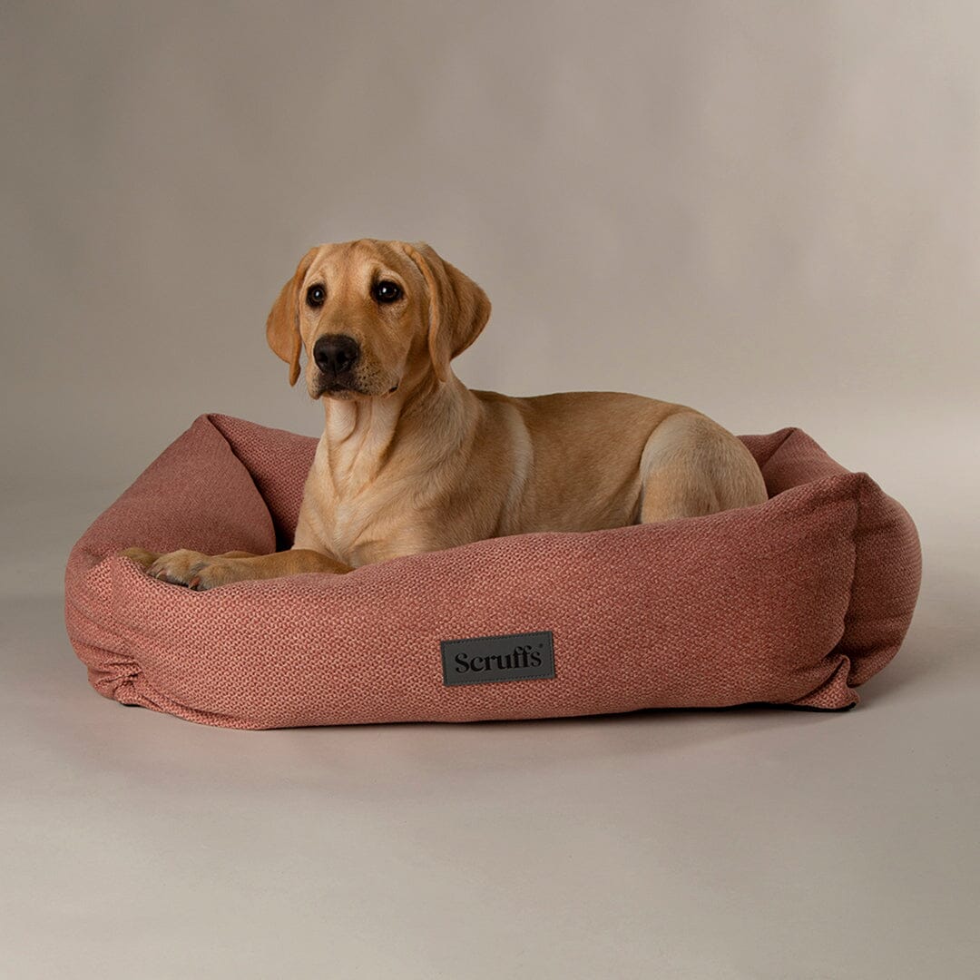 Scruffs Seattle Box Bed - Coral Pink