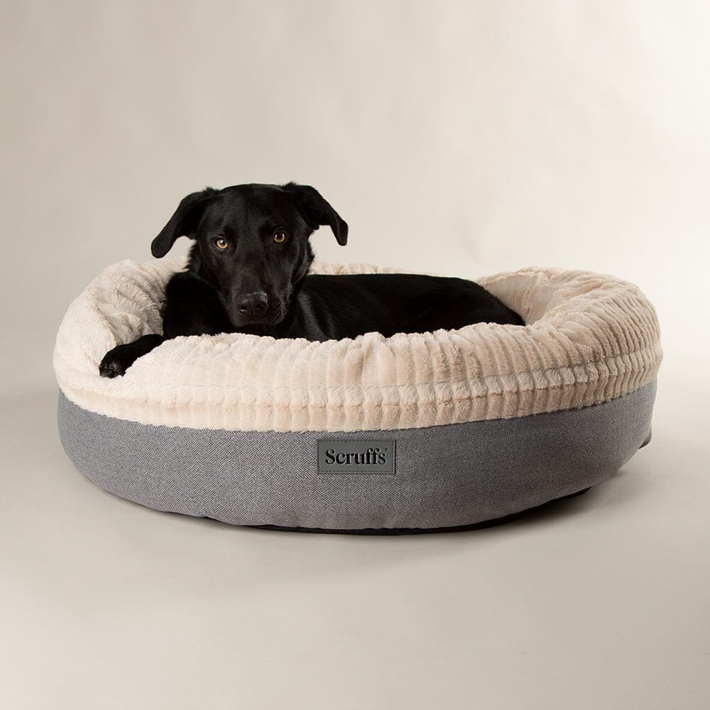 Scruffs Ellen Donut Bed - Light Grey