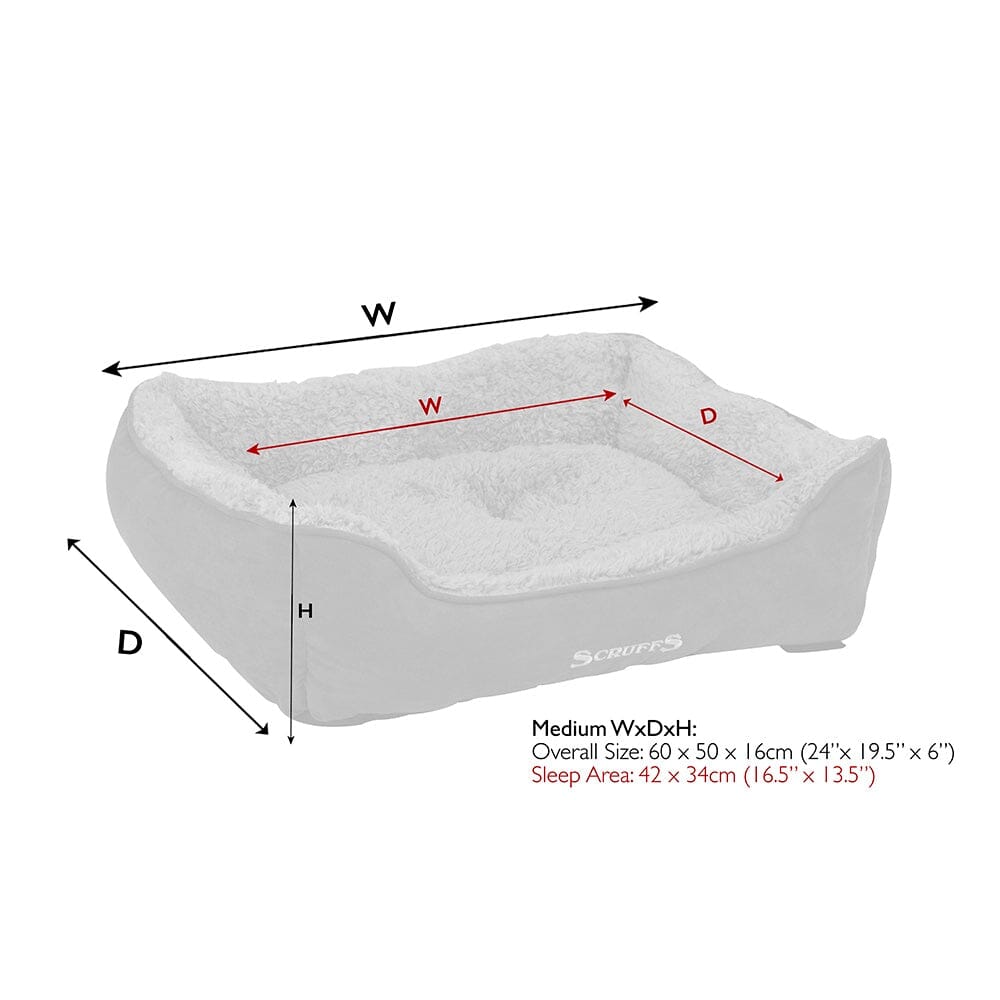 Scruffs Cosy Soft-Walled Dog Box Bed - Grey