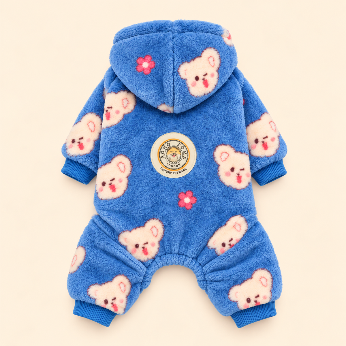Blue Bear | Dog Full Fleece Pyjamas