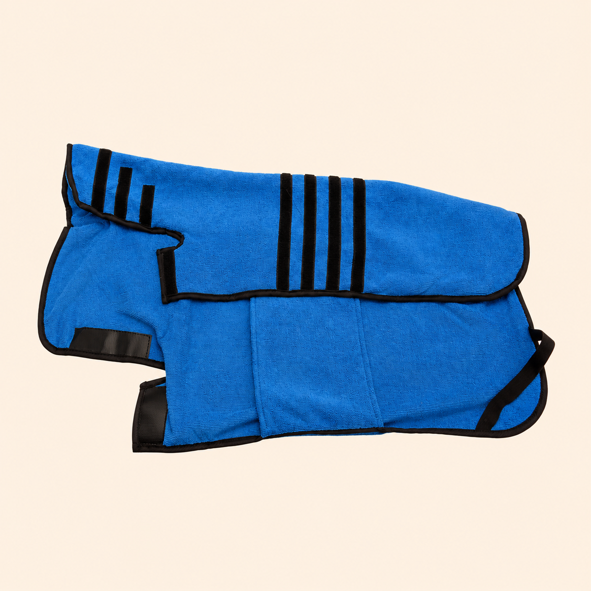 Soho Poms Wraparound Pet Bath Towel - Blue