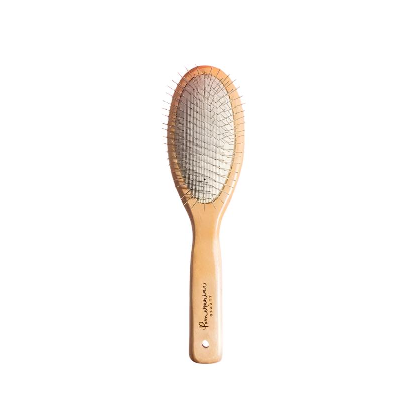 Pomeranian Beauty Wooden Grooming Brush