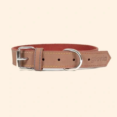 Gloria Pets Brown Nobuck Oasis Padded Collar