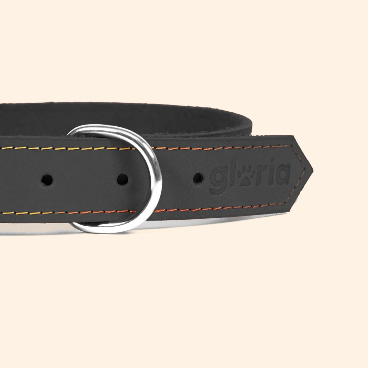 Gloria Pets Black Padded Collar