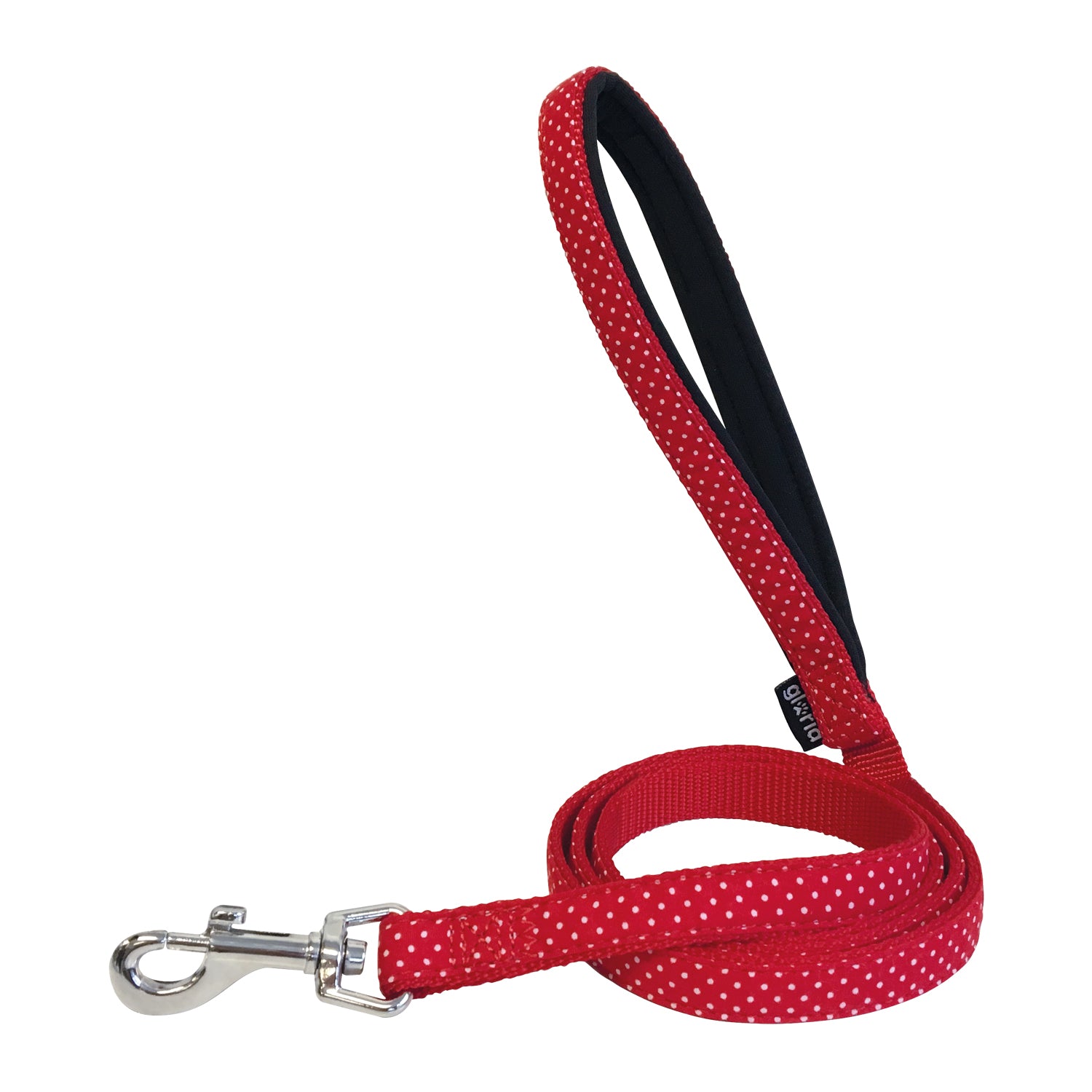 Gloria Harness and Leash Dots Red