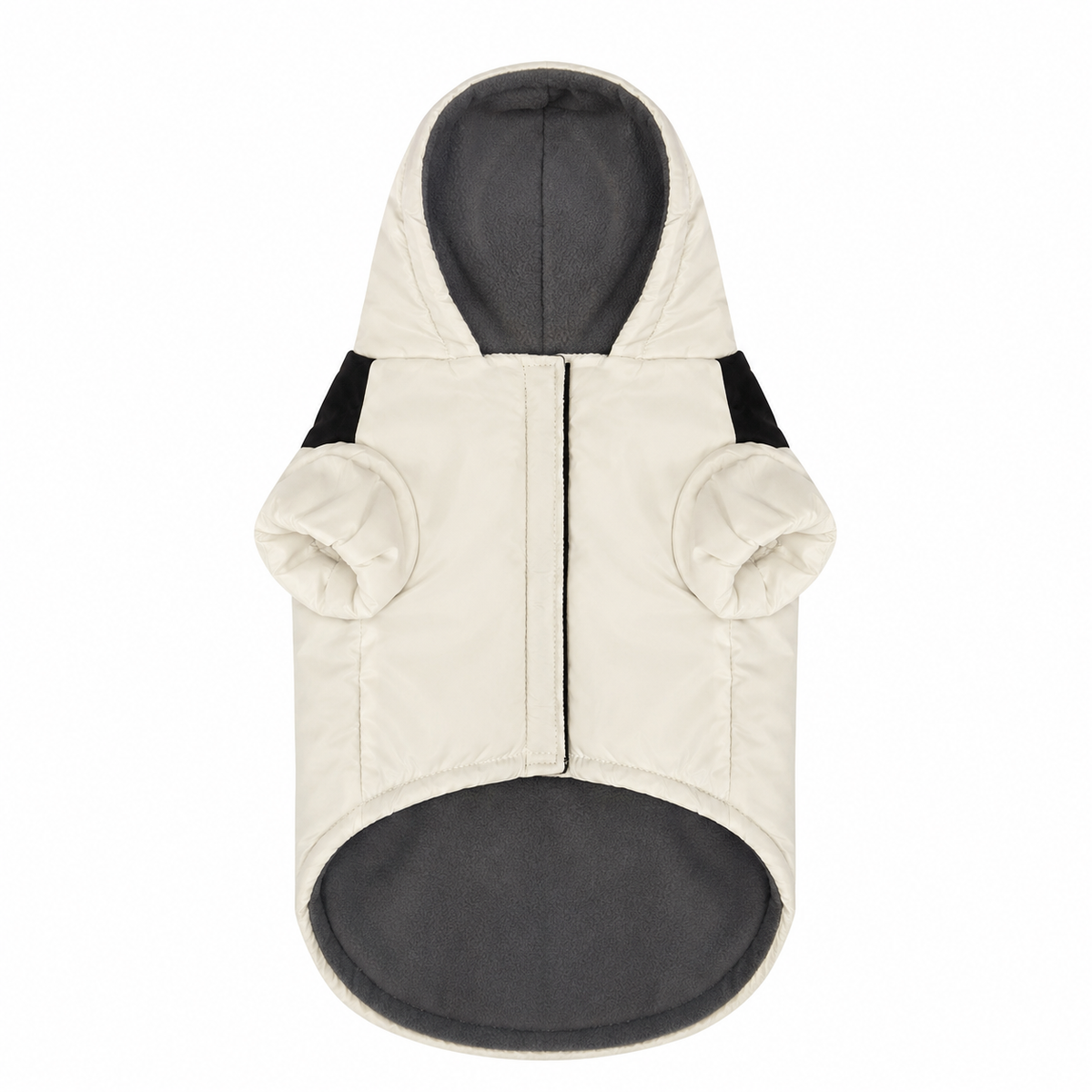 Soho Poms Waterproof White Padded Jacket