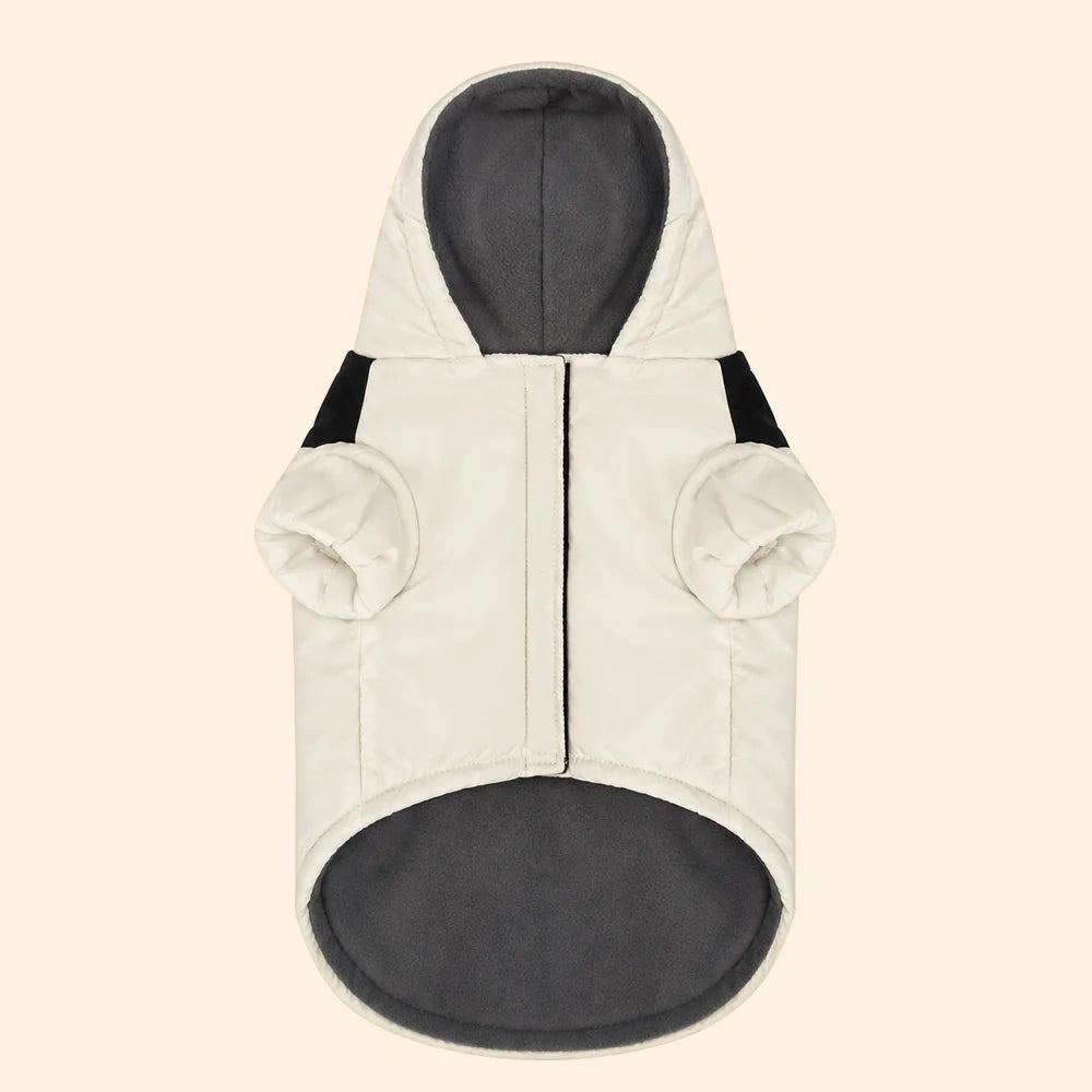 Pearl White | Padded Waterproof Jacket