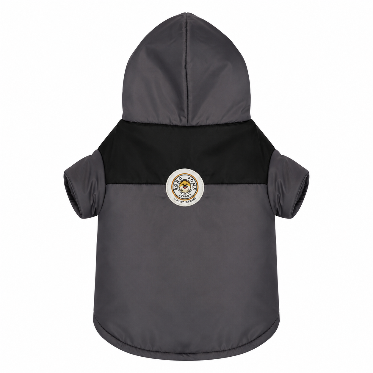 Soho Poms Waterproof Dark Grey Padded Jacket