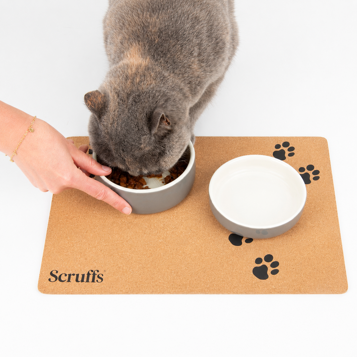 Cork Pet Placemat 40 x 30cm - Paw Print