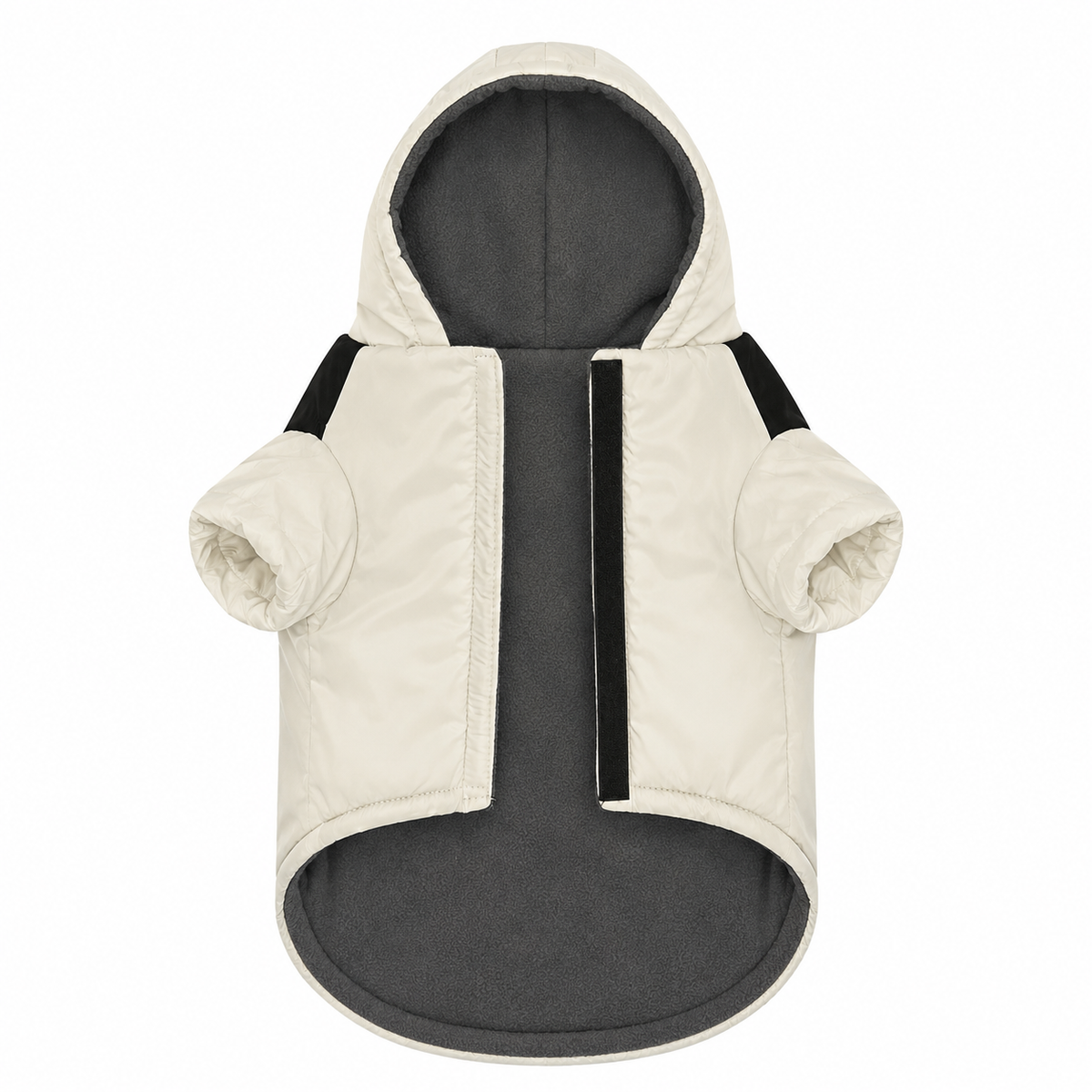 Soho Poms Waterproof White Padded Jacket