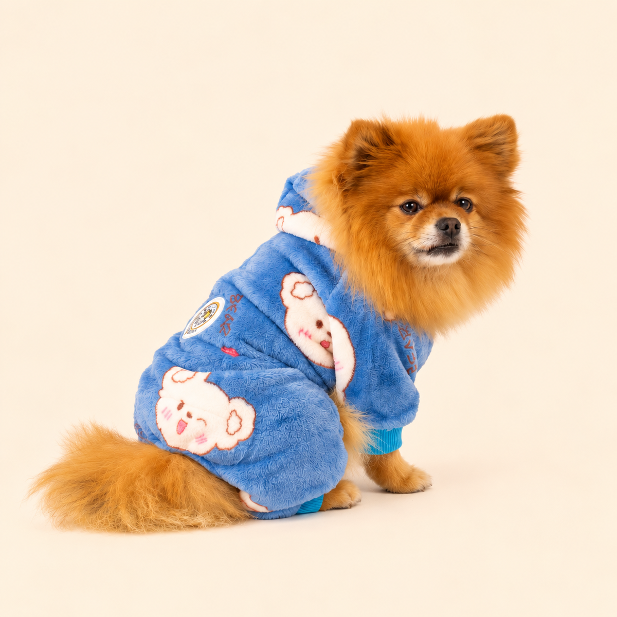 Blue Bear | Dog Full Fleece Pyjamas