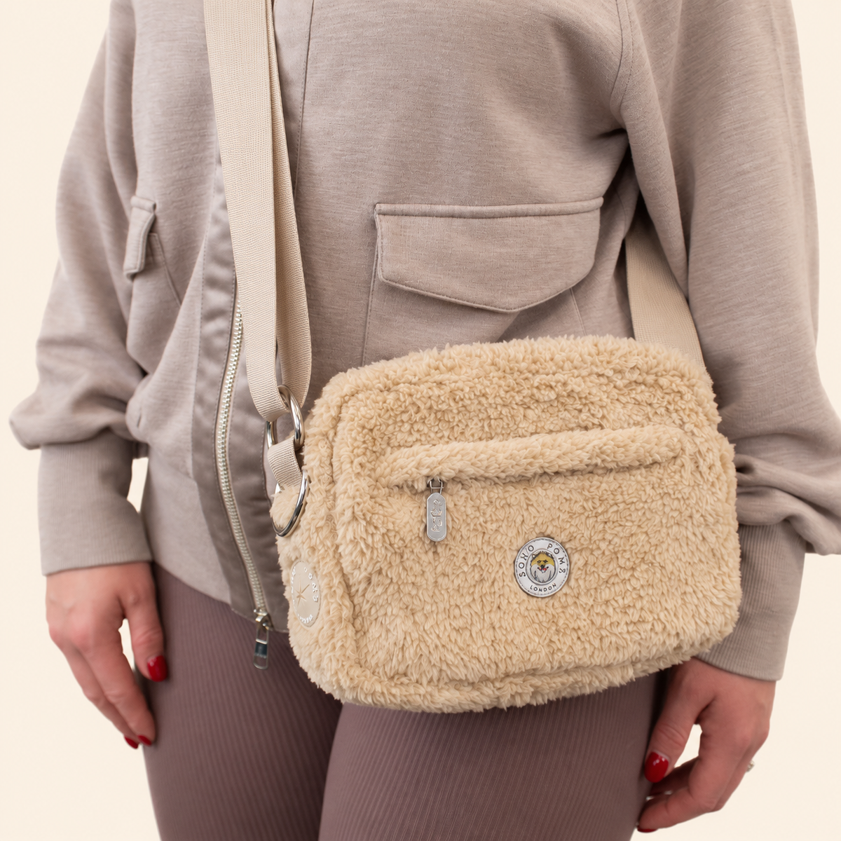 Porte-chien Suzy's Fashion Rainy Bear noir et rose
