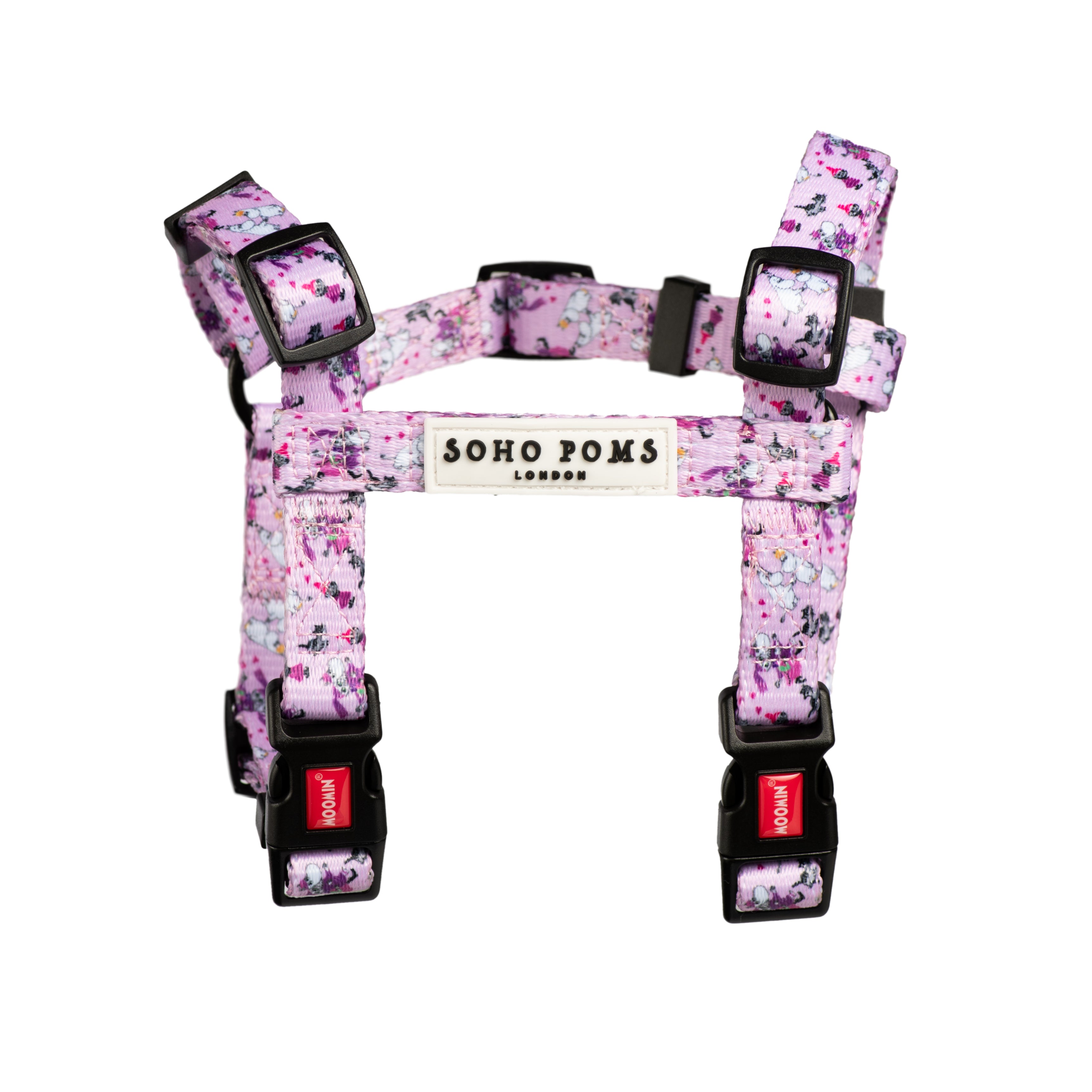 Moomins Pink Champagne Dogs H-Harness by Soho Poms