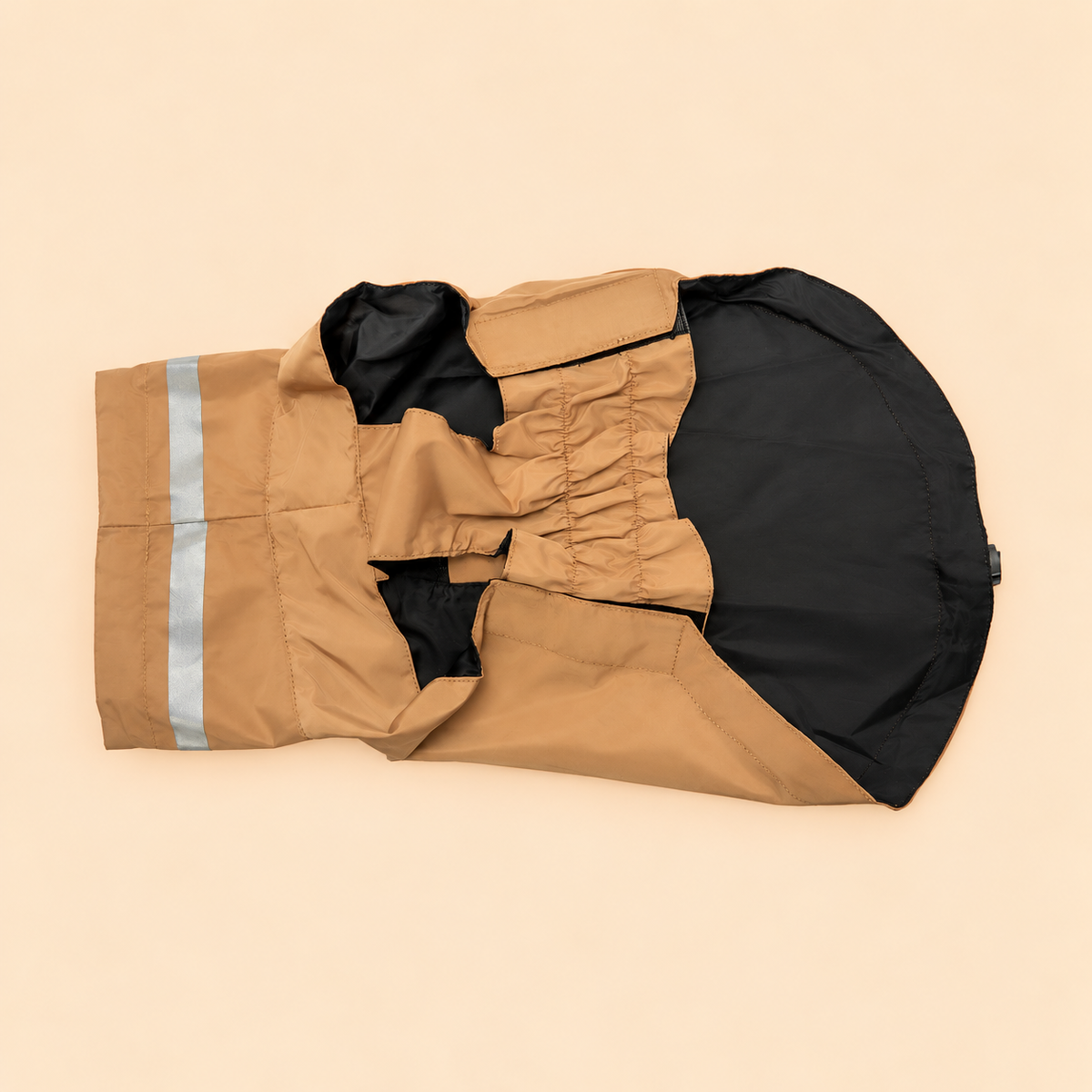 Soho Poms Lightweight Waterproof Rain Jacket - Sand