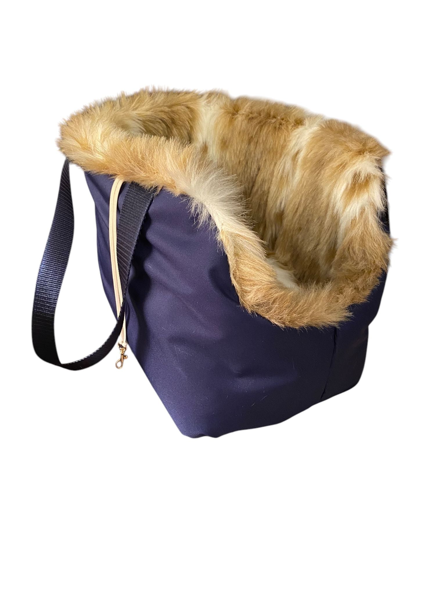 Blue & Beige Coco Dog Carrier Bad by by Soho Poms