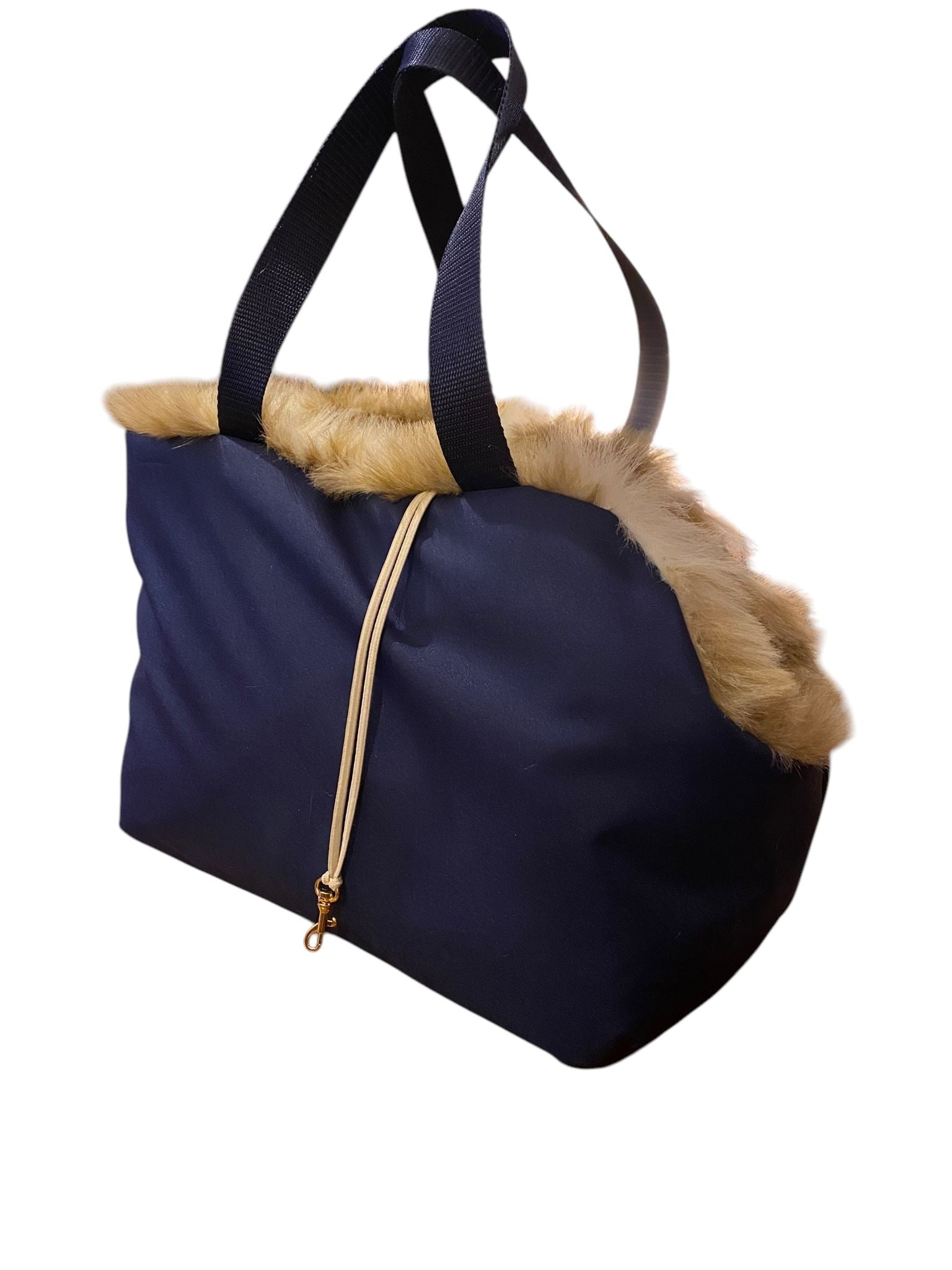 Blue & Beige Coco Dog Carrier Bad by by Soho Poms