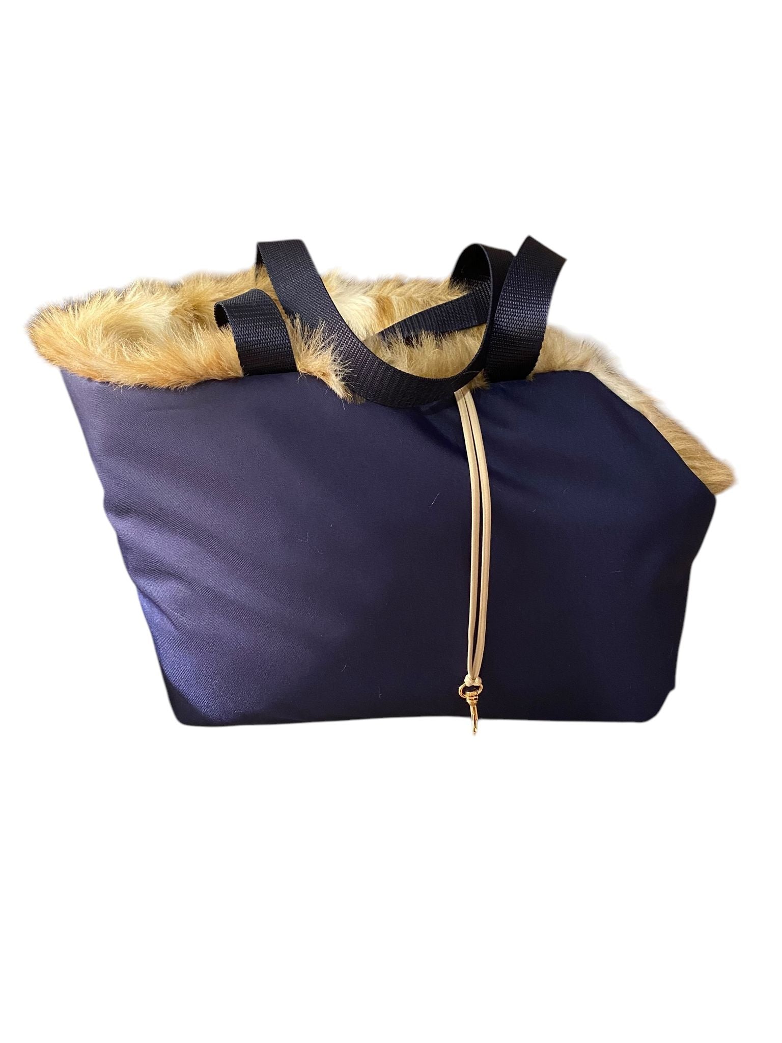 Blue & Beige Coco Dog Carrier Bad by by Soho Poms