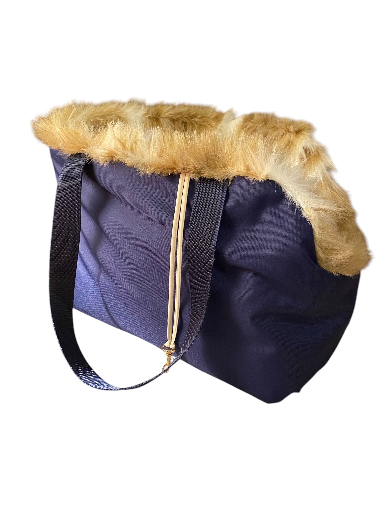 Blue & Beige Coco Dog Carrier Bad by by Soho Poms