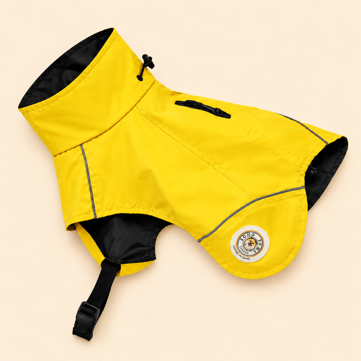 Soho Poms Waterproof Rain Jacket - Vivid Yellow