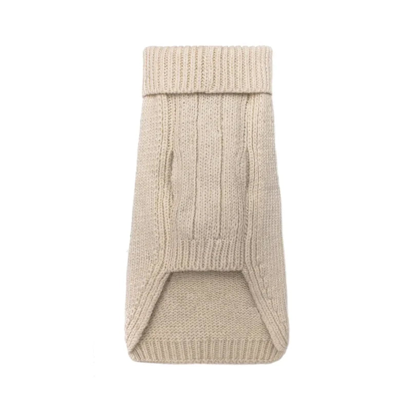 Cream SNOWFLAKE Dog Sweater by Bowl & Bone