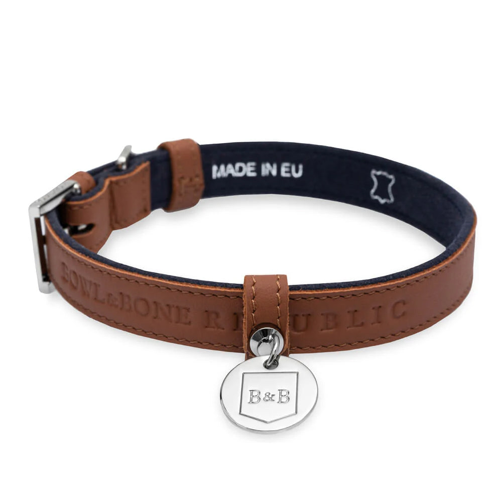 Hazelnut MONACO Dog Collar from Bowl & Bone