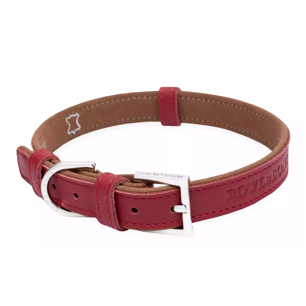 Claret MONACO Dog Collar from Bowl & Bone