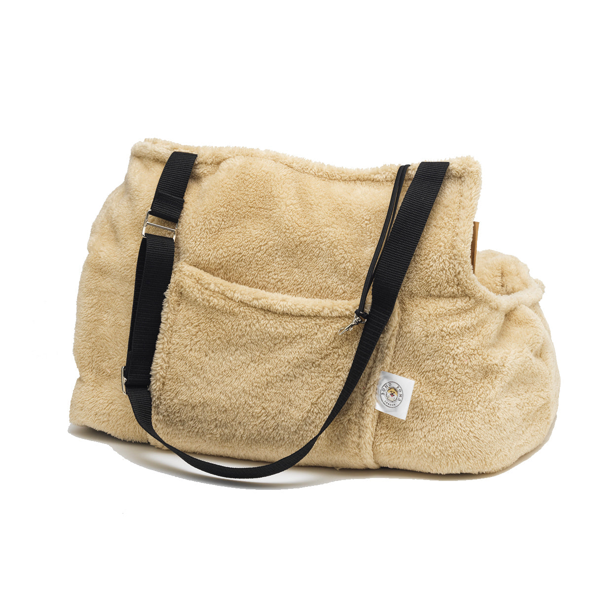 Teddy Bear Dog Carrier Bag in Beige by Soho Poms