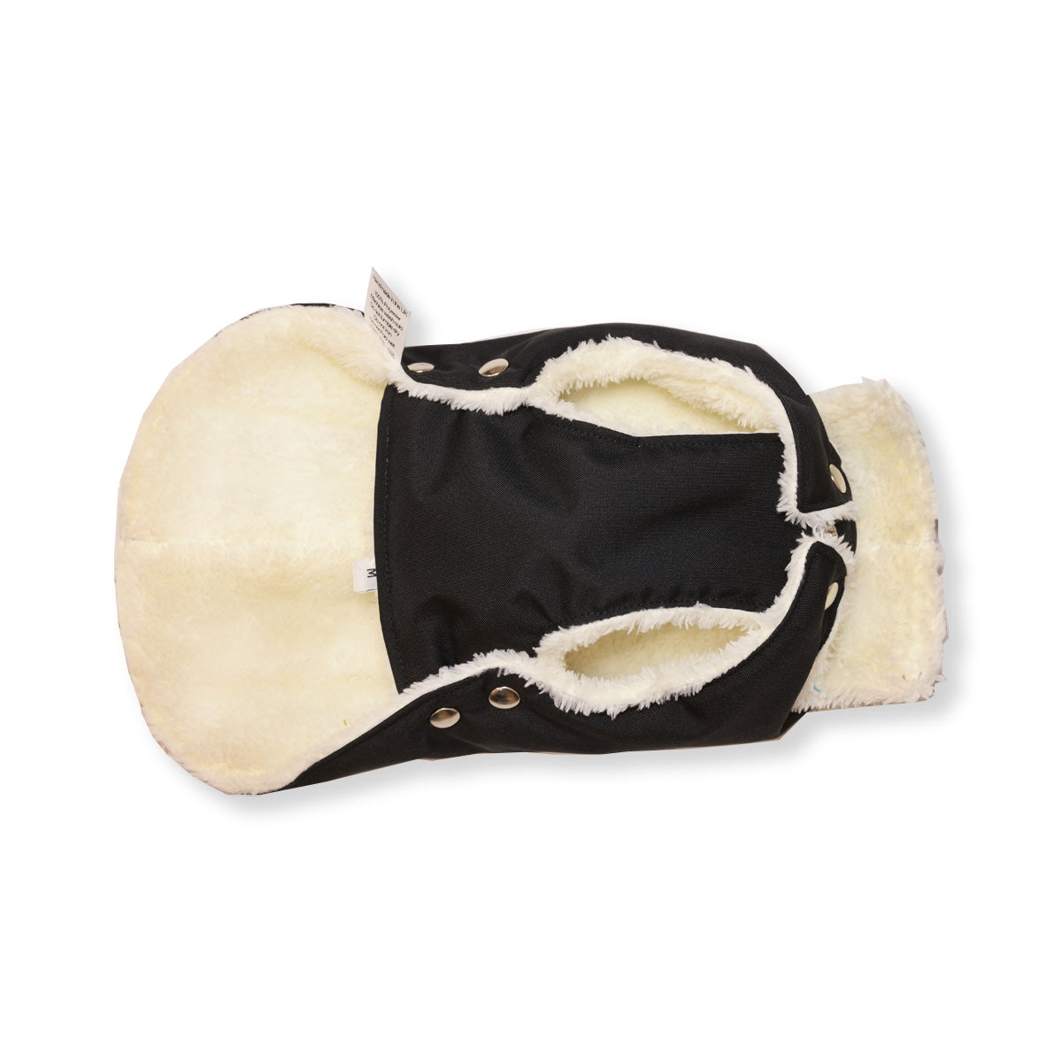 Soho Poms Black & Ivory Teddy Bear Waterproof Dog Jacket