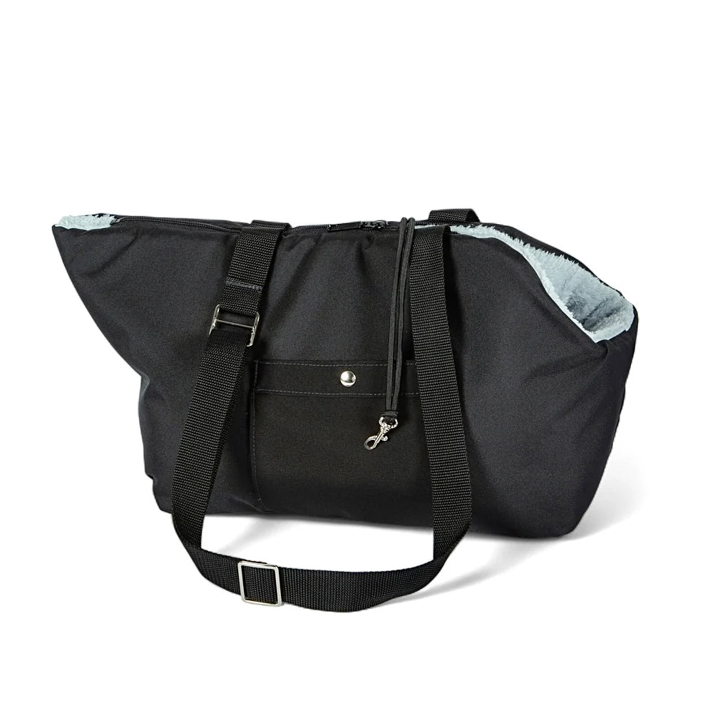 Sac de transport pour chien Suzy's Fashion Rainy Bear noir et gris