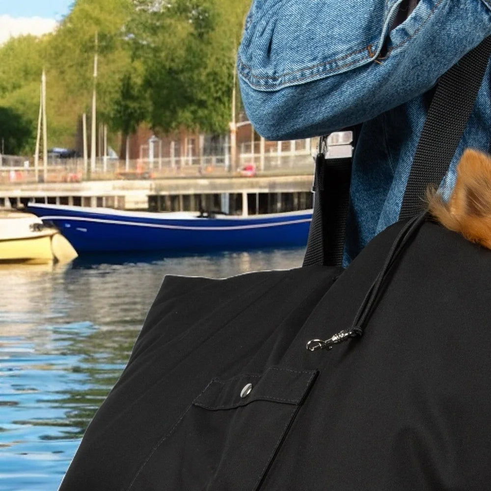 Sac de transport pour chien Suzy's Fashion Rainy Bear noir et gris