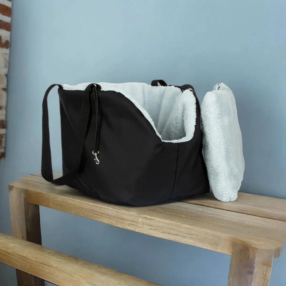 Sac de transport pour chien Suzy's Fashion Rainy Bear noir et gris