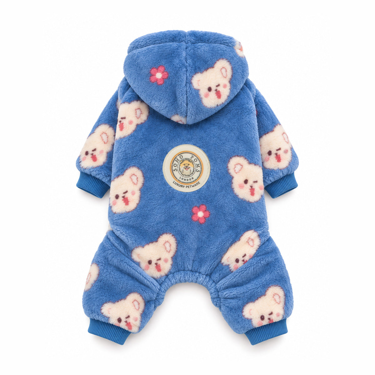 Blue Bear | Dog Full Fleece Pyjamas
