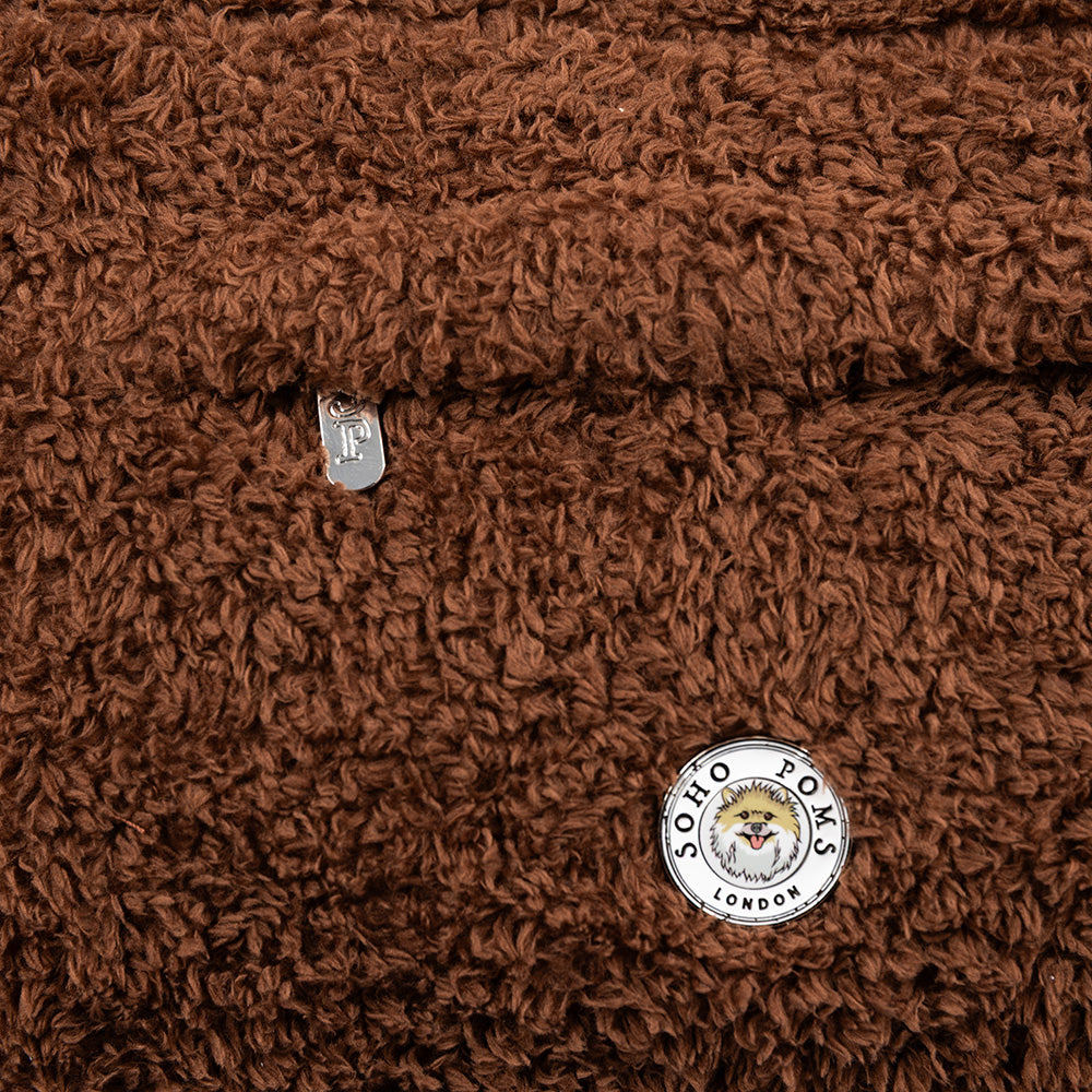 Soho Poms Carnaby Teddy Bear Carrier - Cocoa Bean