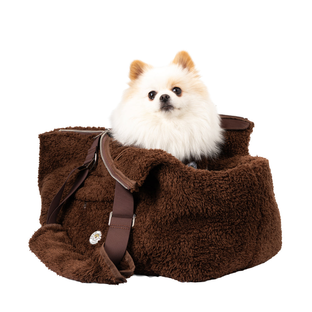 Soho Poms Carnaby Teddy Bear Carrier - Cocoa Bean