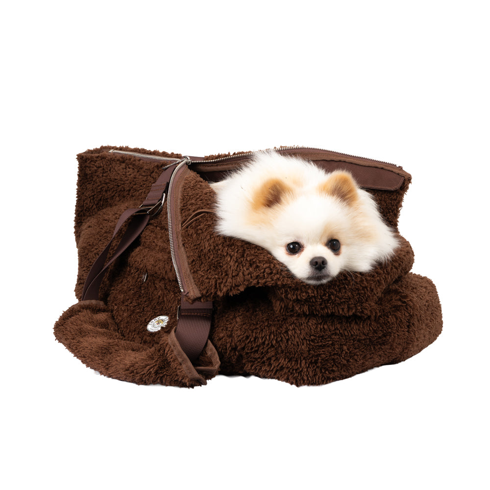 Soho Poms Carnaby Teddy Bear Carrier - Cocoa Bean