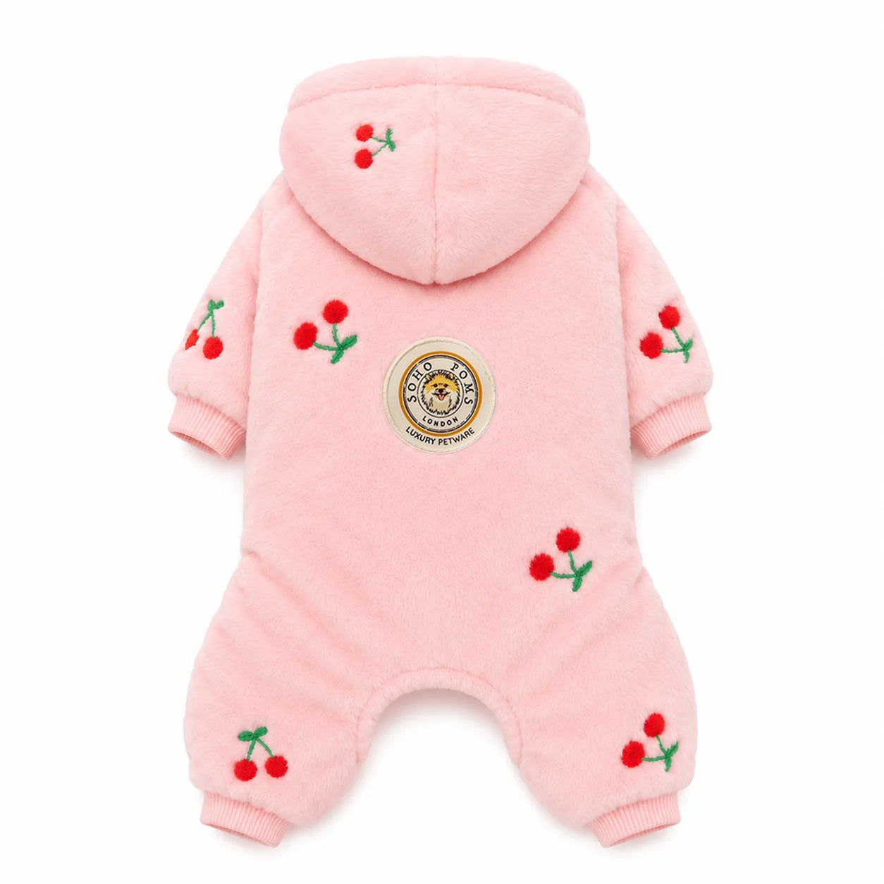 Pink Cherry | Dog Full Fleece Pyjamas