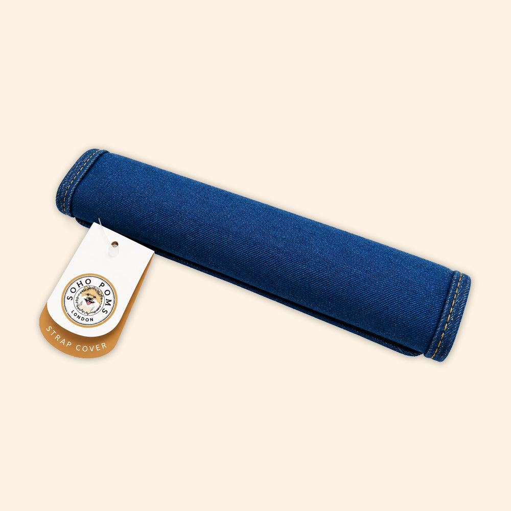Frith Classic Rinse Denim Dog Carrier Strap Pad